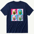 Pop Art Seagull — Navy T-Shirt