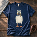 Puffin And Fish 7 — Navy Comfort Colors tee