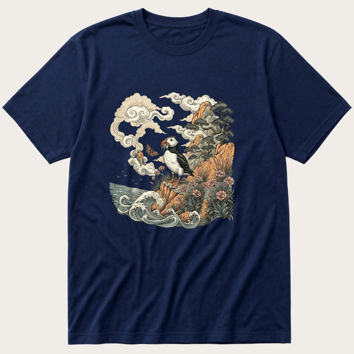 Puffin Cliff Murul 7 — Navy T-Shirt
