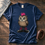 Punk Owl 1 — Navy Comfort Colors tee