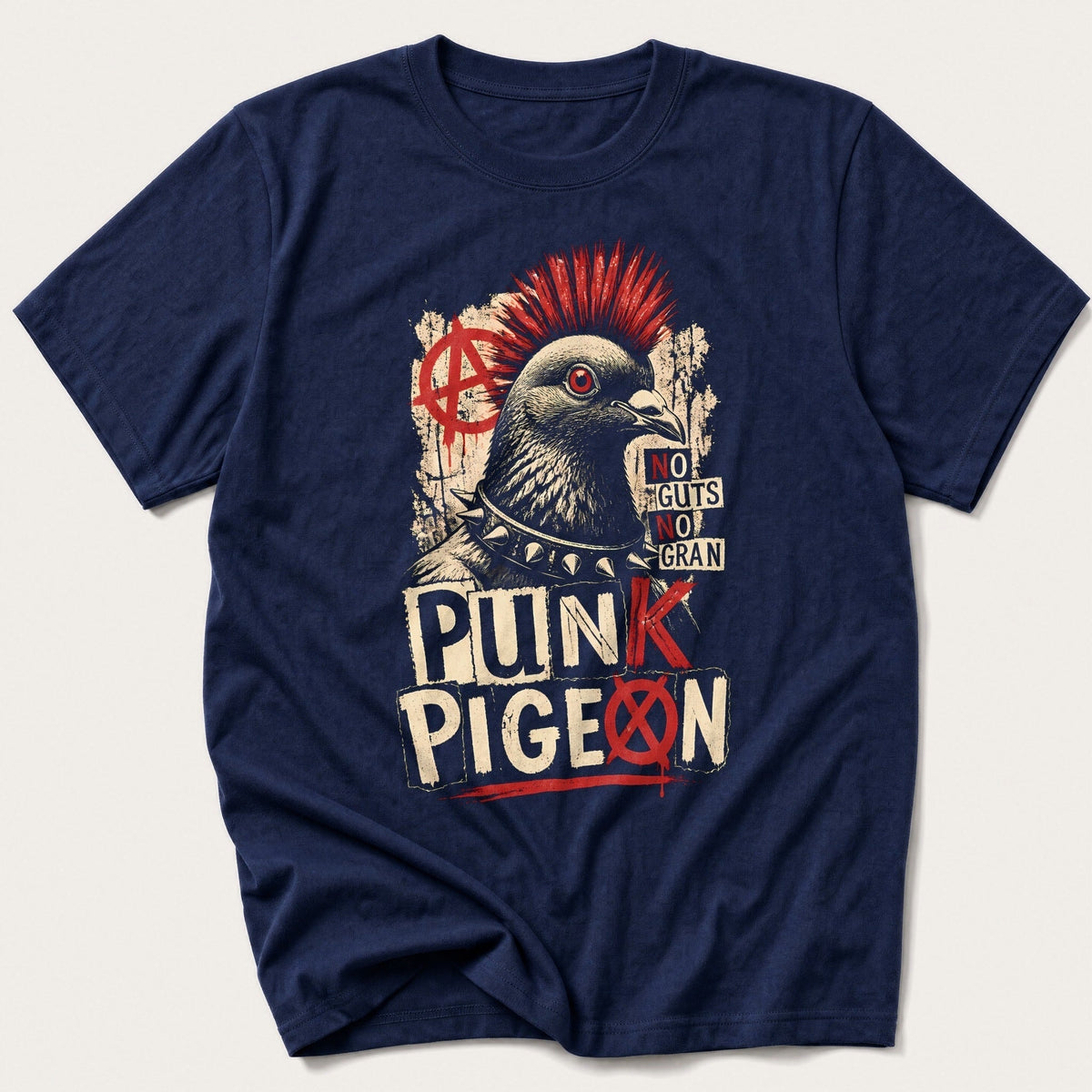 Punk Pigeon — Navy T-Shirt