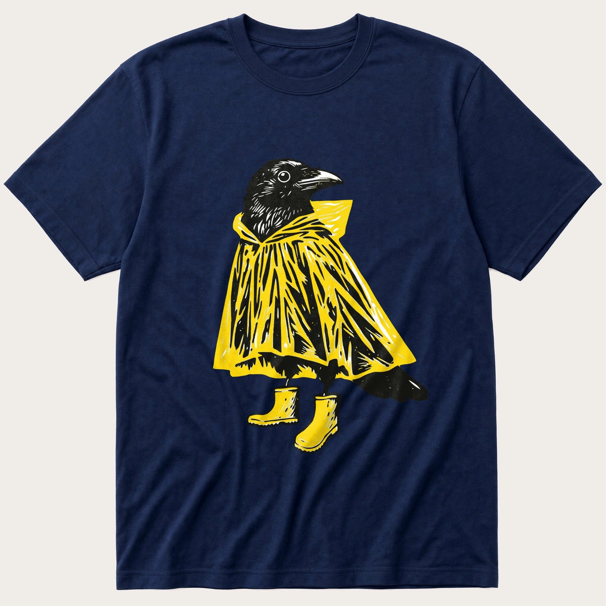 Raincoat Crow 66 — Navy T-Shirt