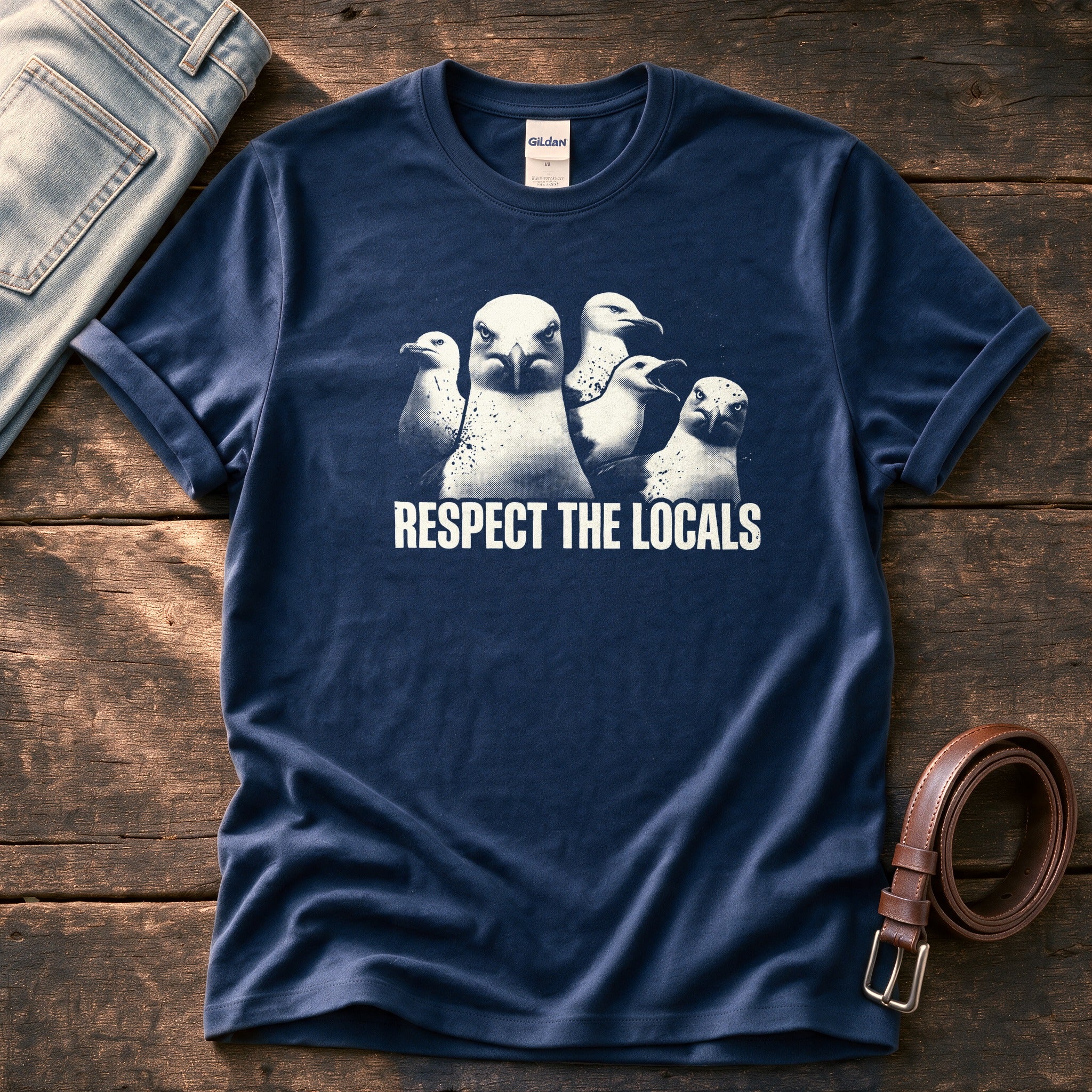 Respect The Locals 11 — Navy Comfort Colors tee
