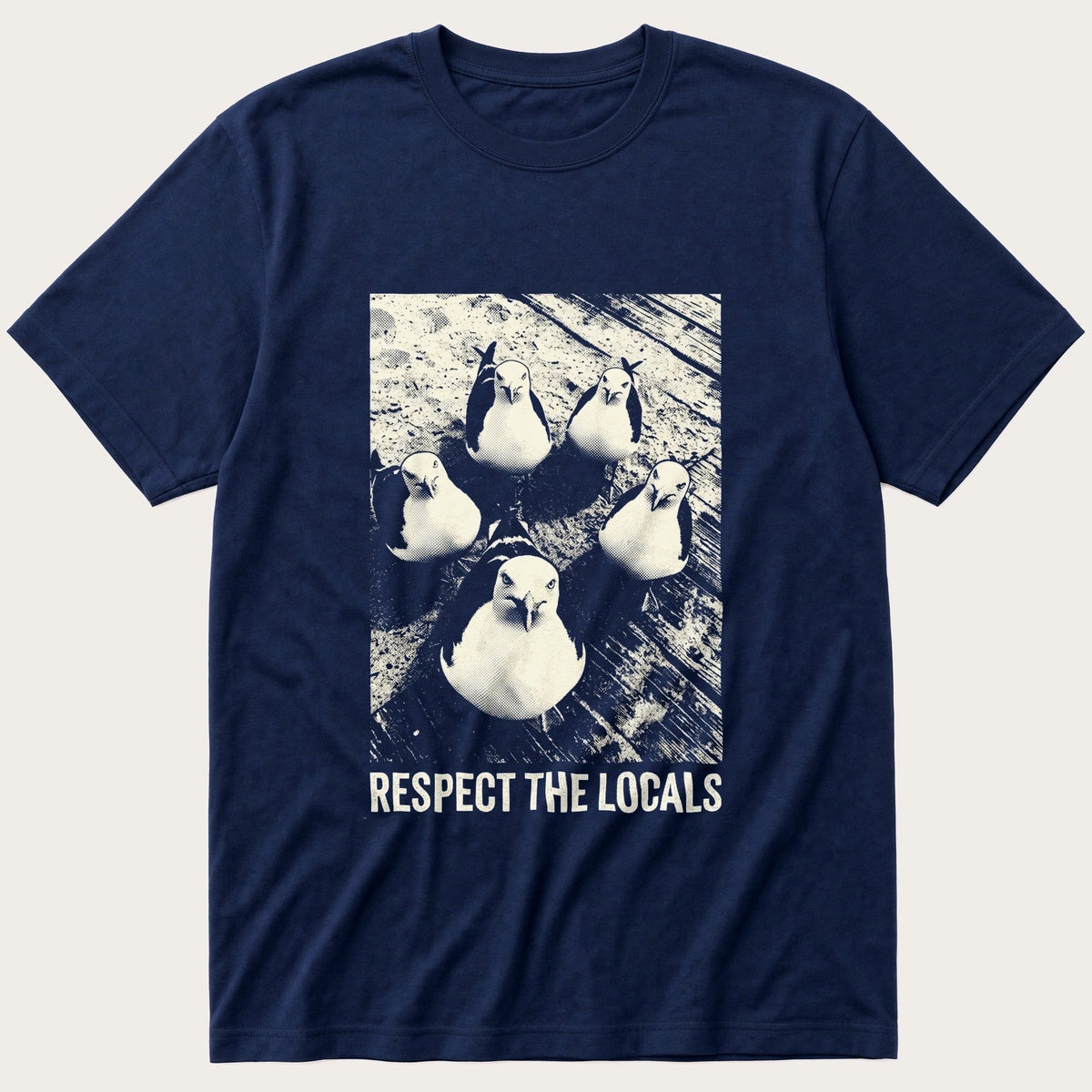 Respect The Locals 22 — Navy T-Shirt