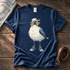 Seagull With Chips 2 — Navy Comfort Colors tee