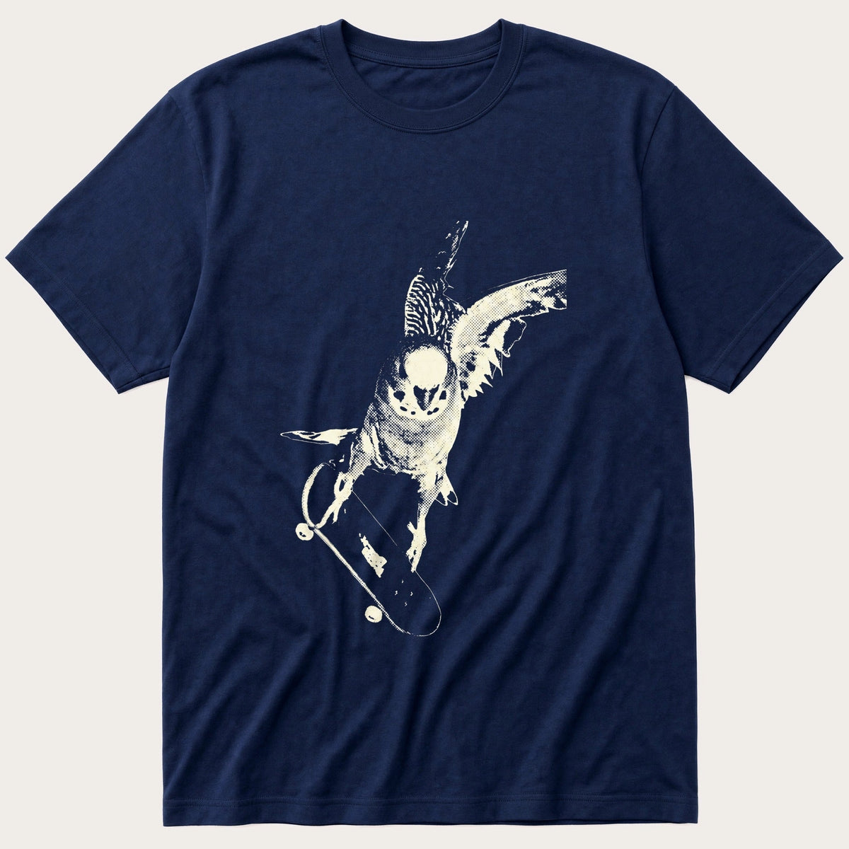 Skater Budgie 17 — Navy T-Shirt
