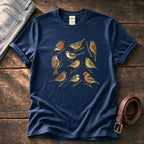 Small Wild Bird Flock — Navy Comfort Colors tee