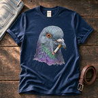 Smoking Pigeon 22 — Navy Comfort Colors tee