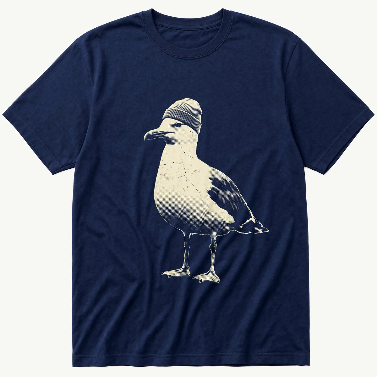Street Seagull 1 — Navy T-Shirt