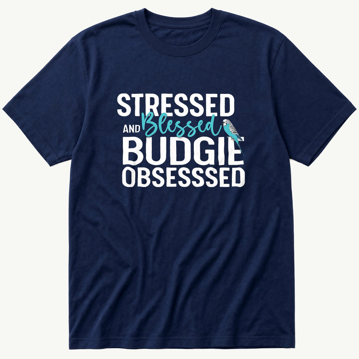 Stressed And Blessed — Navy T-Shirt