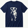 Sunglass Budgie 3 — Navy T-Shirt