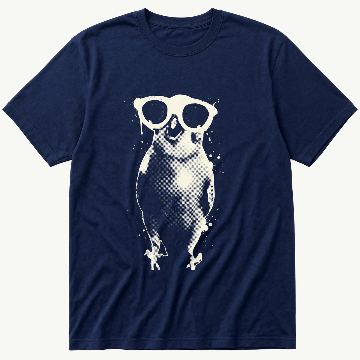 Sunglass Budgie 3 — Navy T-Shirt