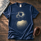 Sunglass Puffin 5 — Navy Comfort Colors tee