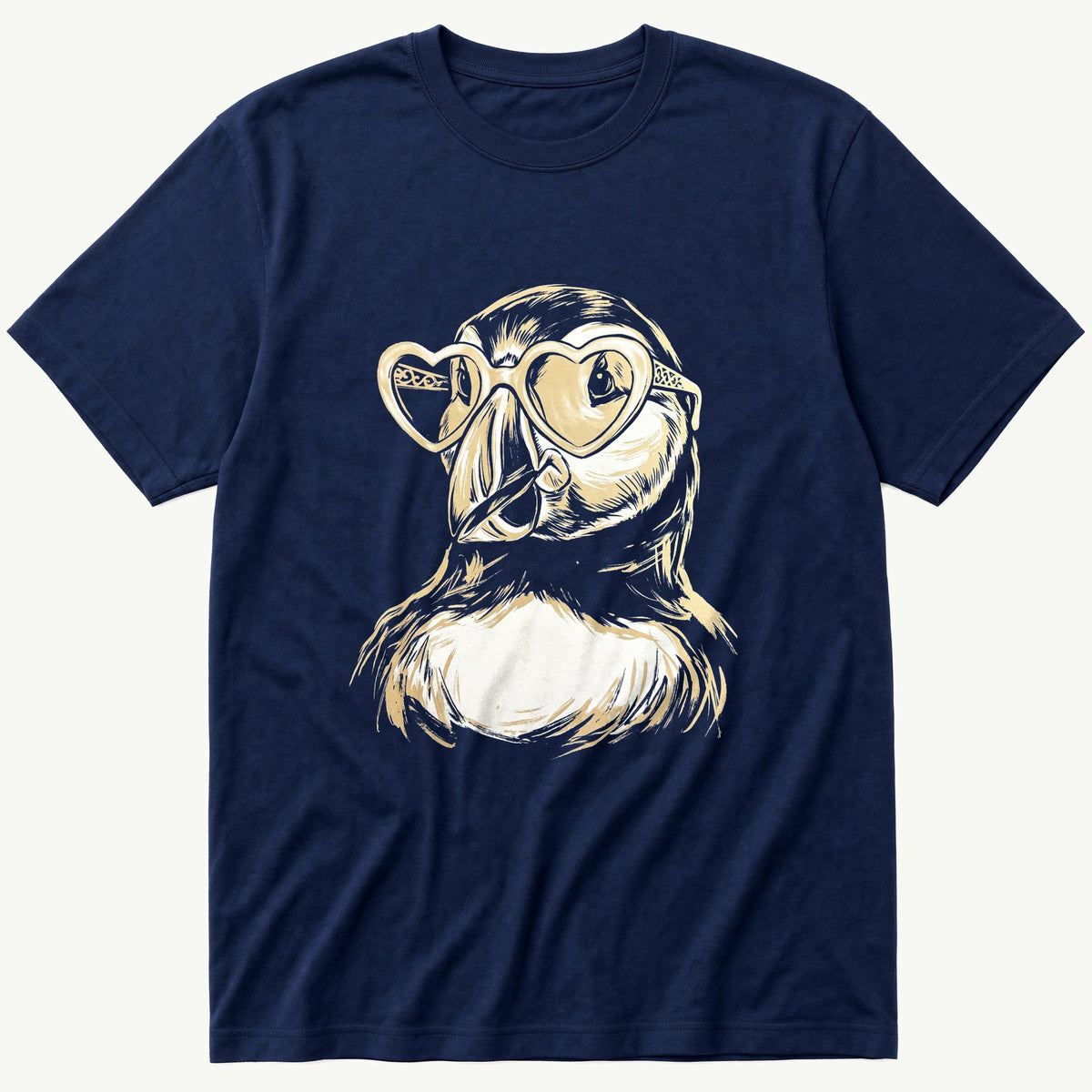 Sunglass Puffin 99 — Navy T-Shirt
