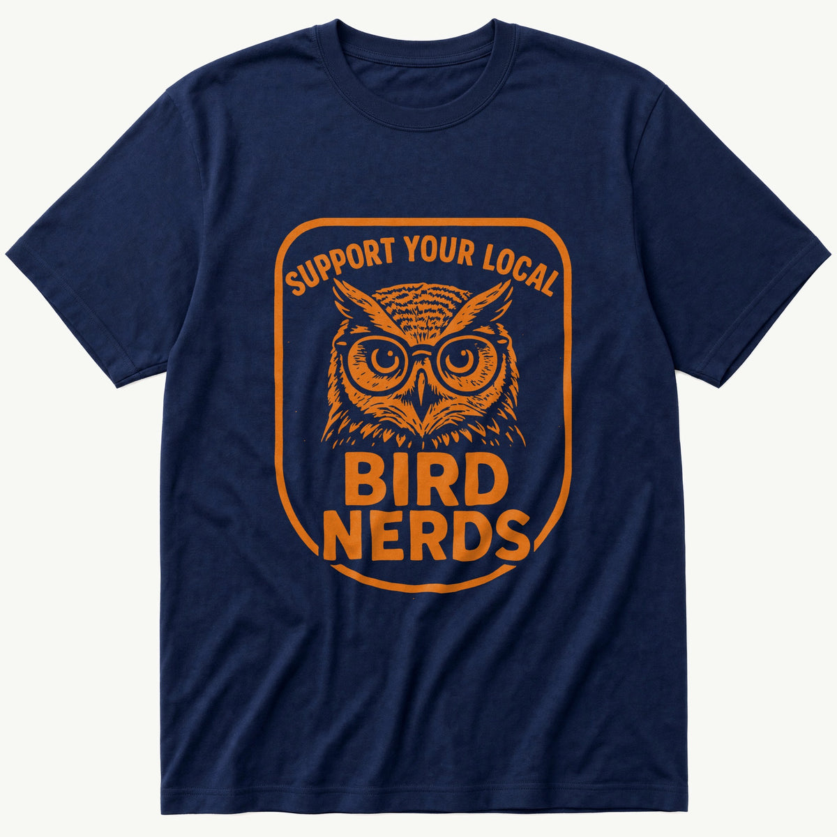 support-bird-nerds — Navy T-Shirt