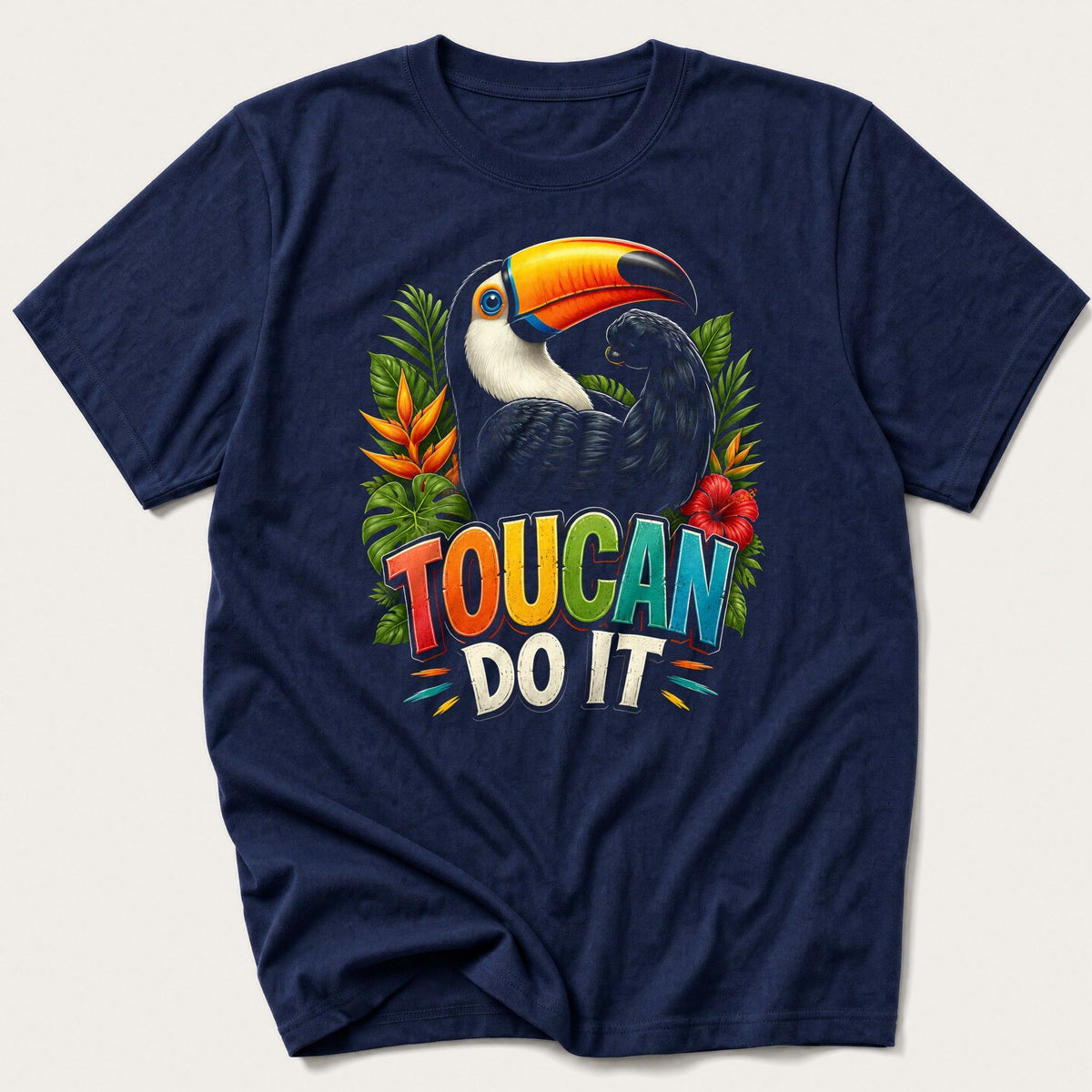 Toucan Do It — Navy T-Shirt