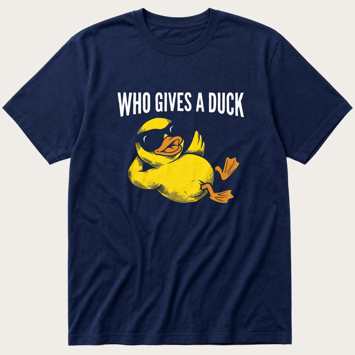 Who Gives A Duck — Navy T-Shirt