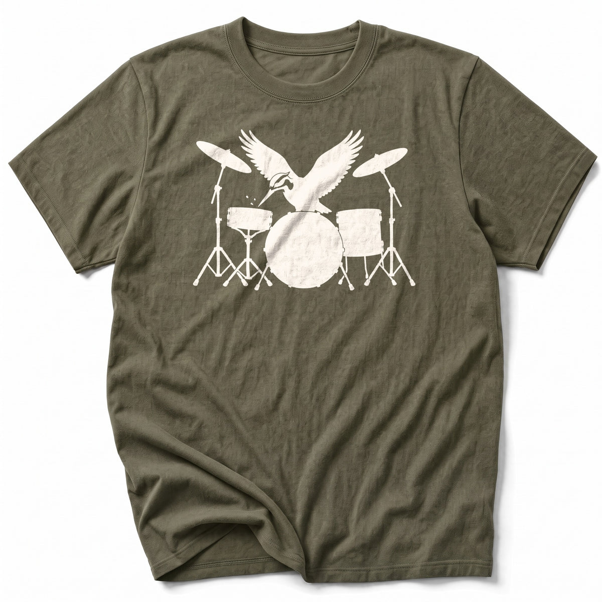 Drum Kit Woodpecker T-Shirt