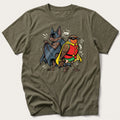 Bat N Robin 44 — Olive T-Shirt