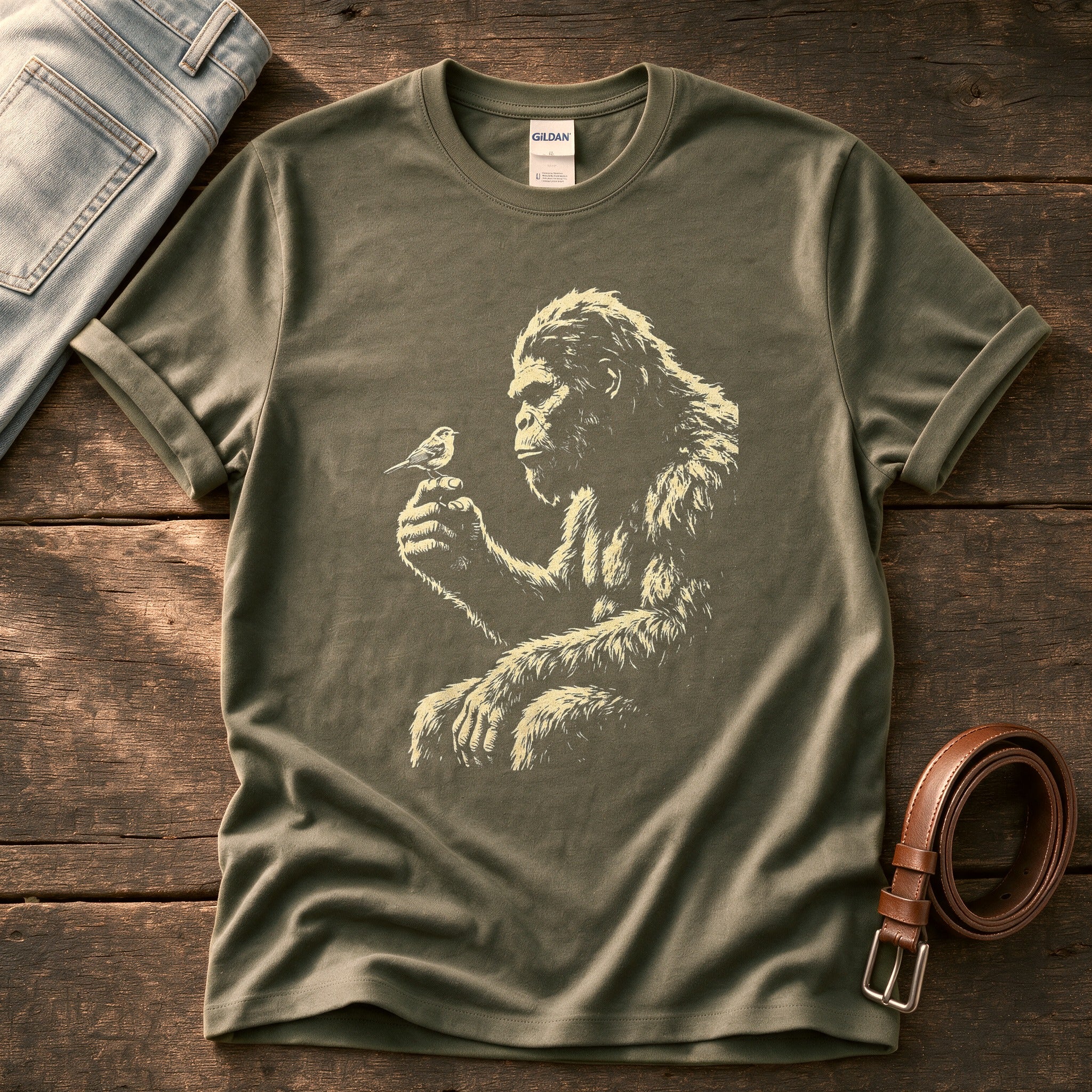 Bigfoot 2 — Olive Comfort Colors tee