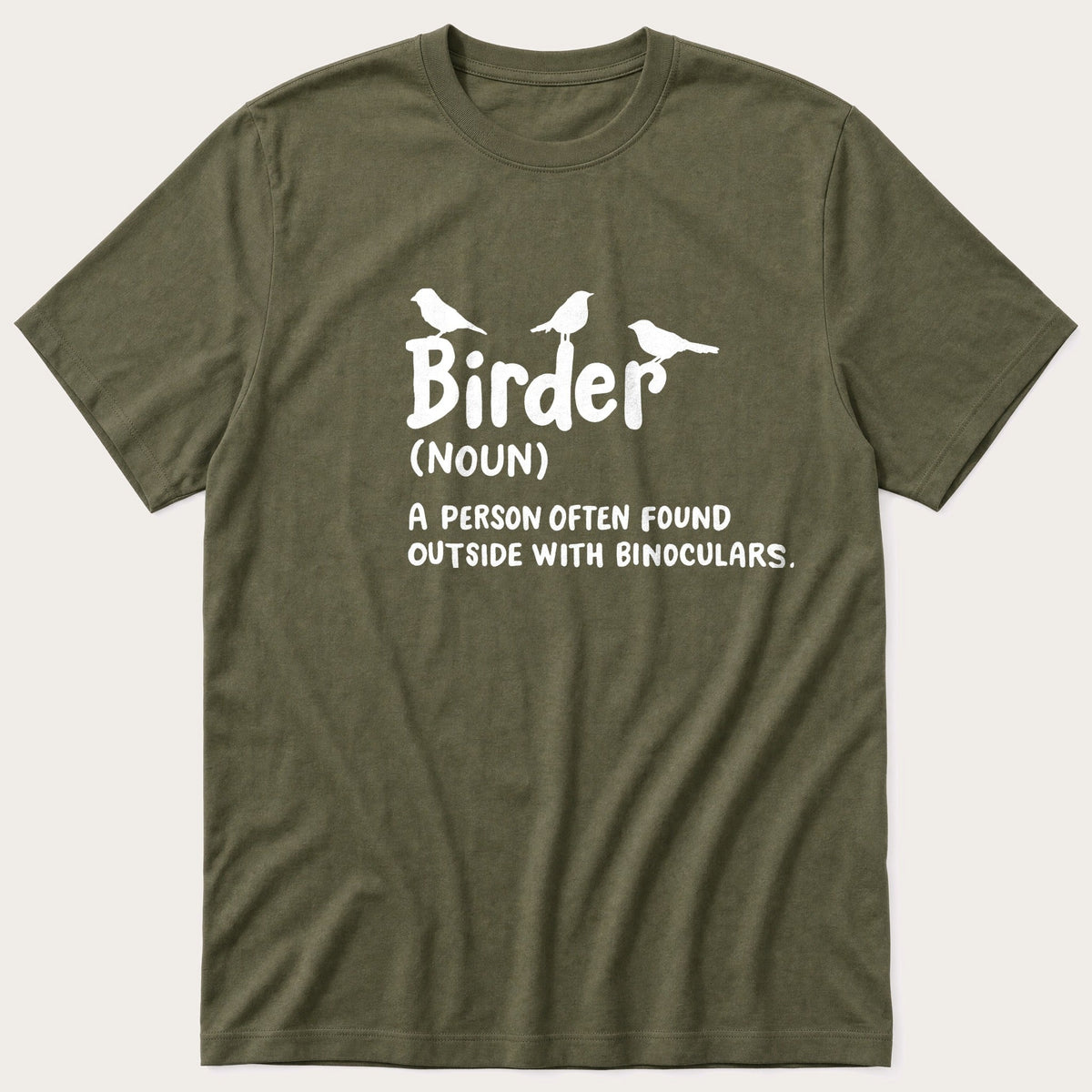 Birder Noun — Olive T-Shirt