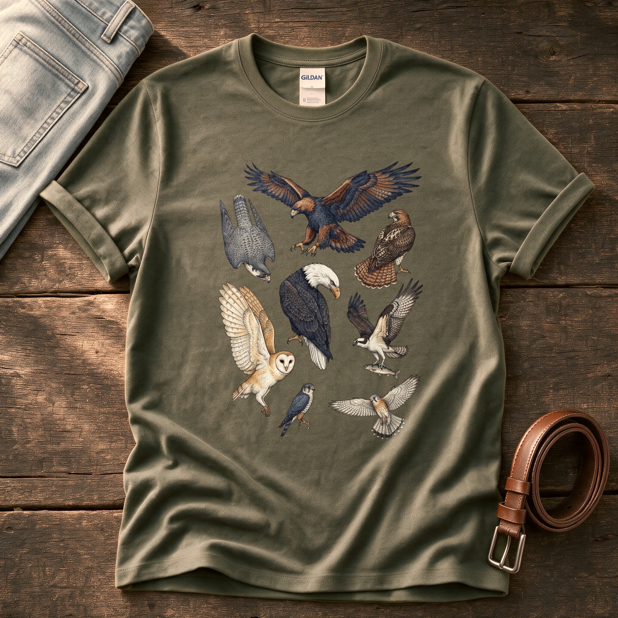 Birds Of Pray 2 — Olive Comfort Colors tee