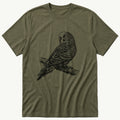 Budgie On Branch 43 — Olive T-Shirt