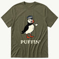 Cap Puffin 7 — Olive T-Shirt