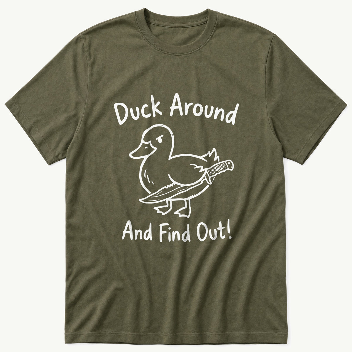 Duck Around — Olive T-Shirt