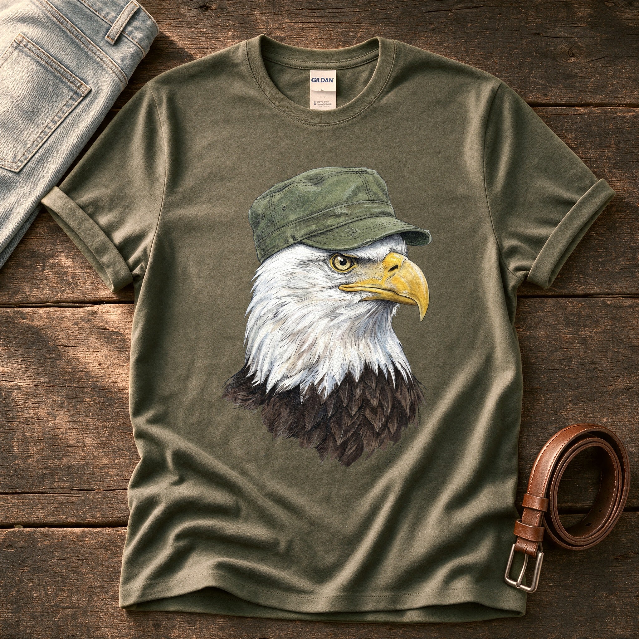 Eagle Cap 12 — Olive Comfort Colors tee
