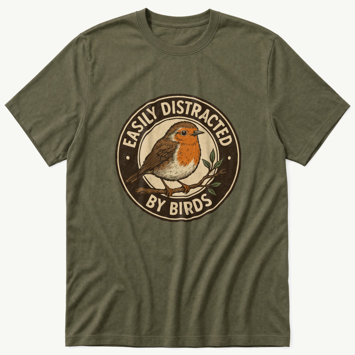 easily disracted 46 — Olive T-Shirt