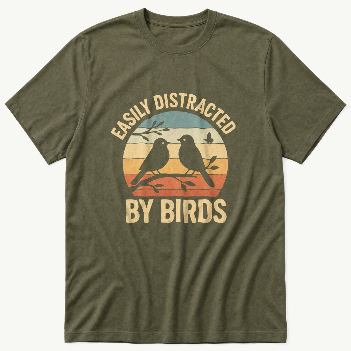 easily-distracted-8 — Olive T-Shirt