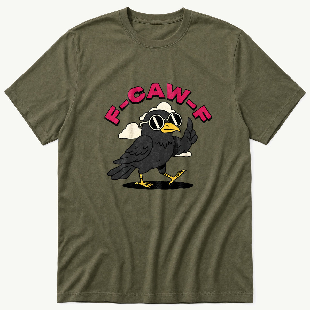 F-CAW-F cartoon — Olive T-Shirt