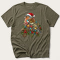 Fairy Light Chaffinch — Olive T-Shirt