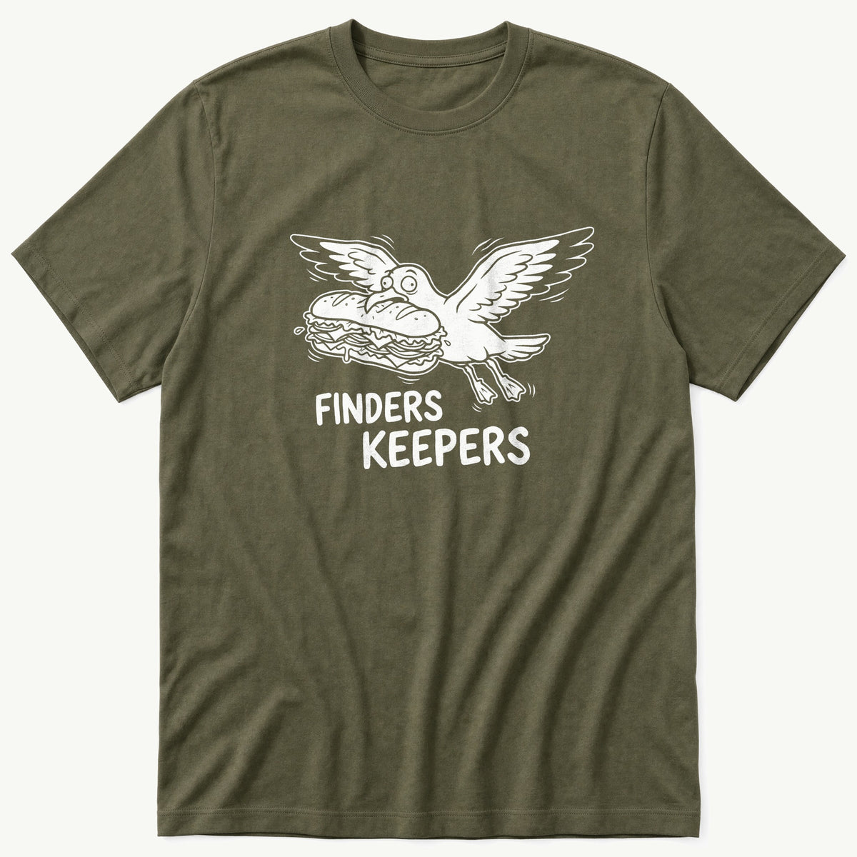 Finders Keepers — Olive T-Shirt