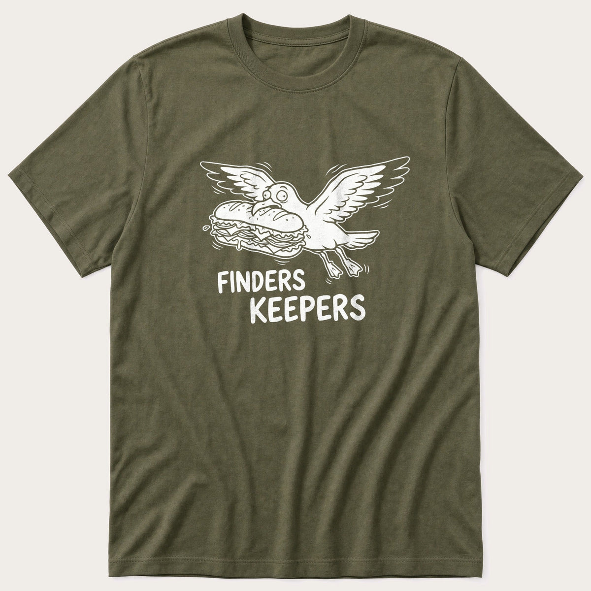 Finders Keepers — Olive T-Shirt
