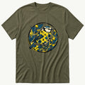 Flower Blue Tit 5 — Olive T-Shirt