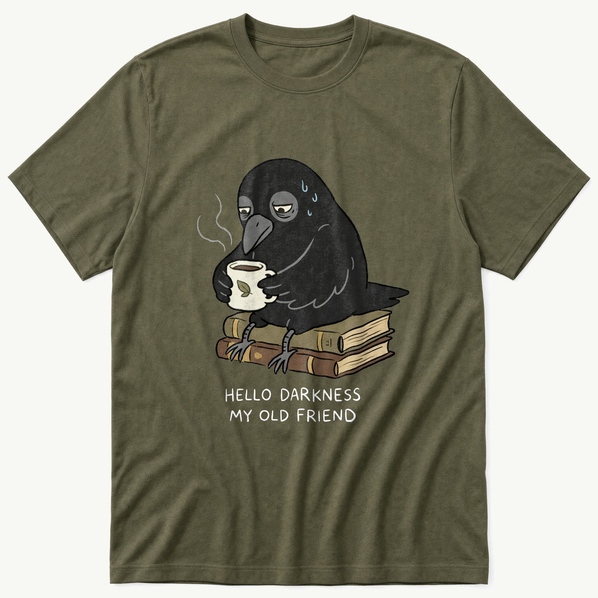 Hello Darkness 22 — Olive T-Shirt