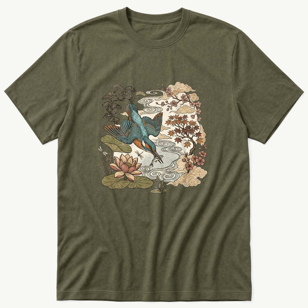 King Fisher Murul — Olive T-Shirt
