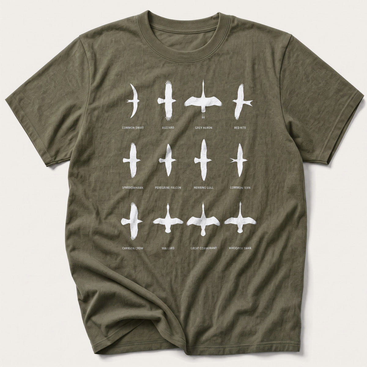 Know Them By Their Wings — Olive T-Shirt