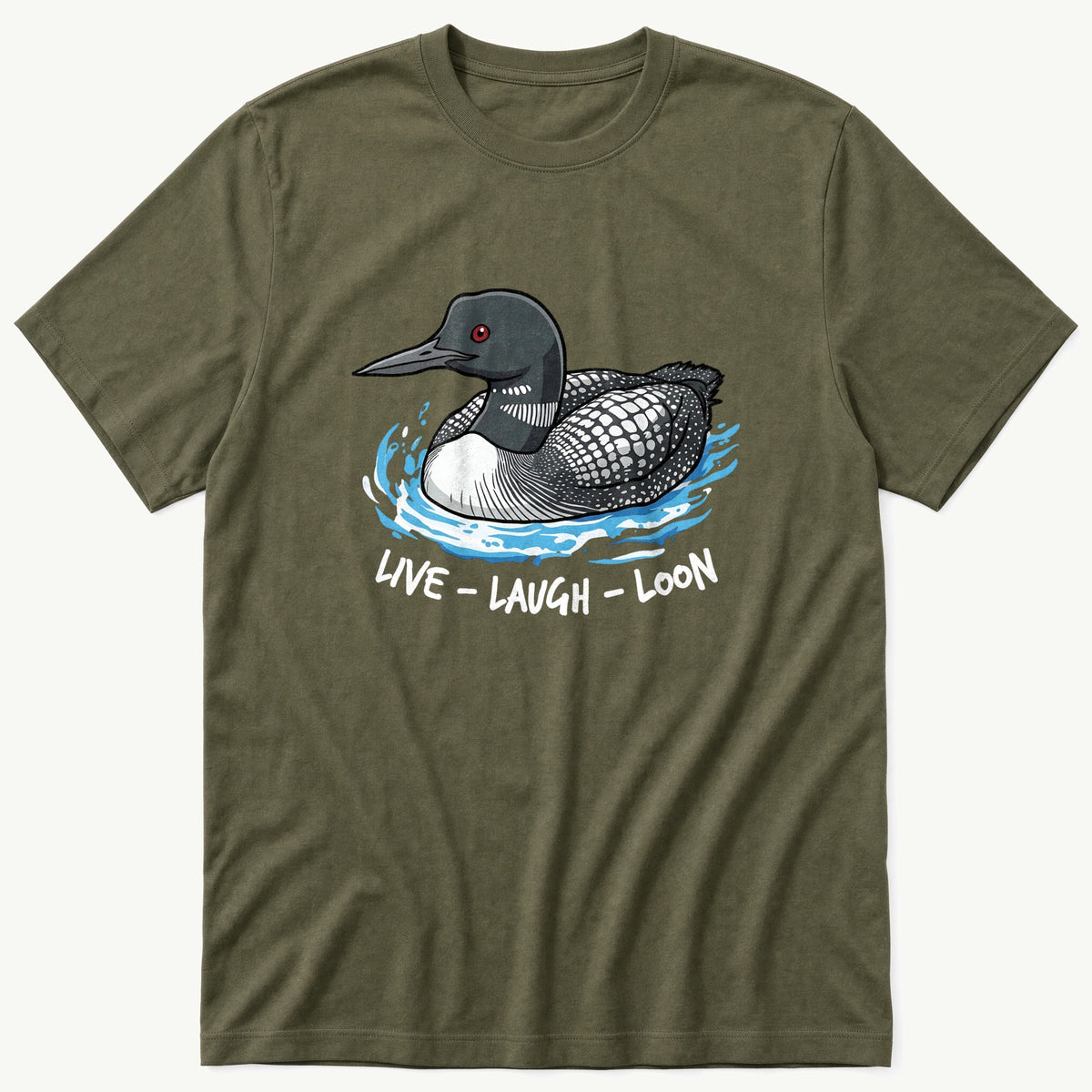 Live Laugh Lo2on V2 — Olive T-Shirt