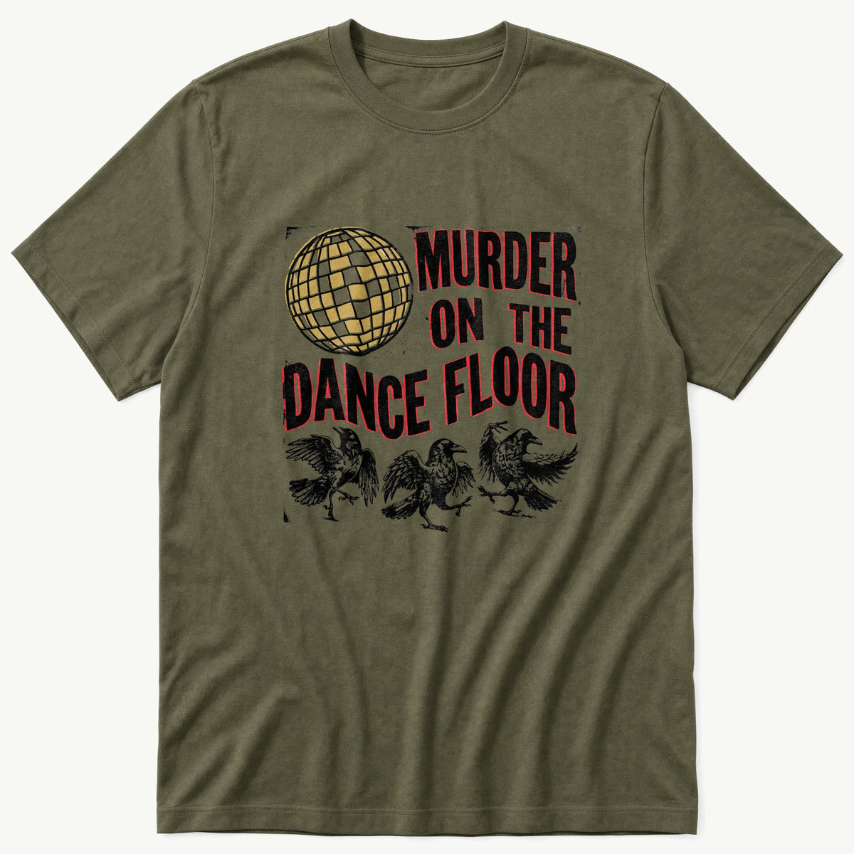 Murder On Floor 66 — Olive T-Shirt