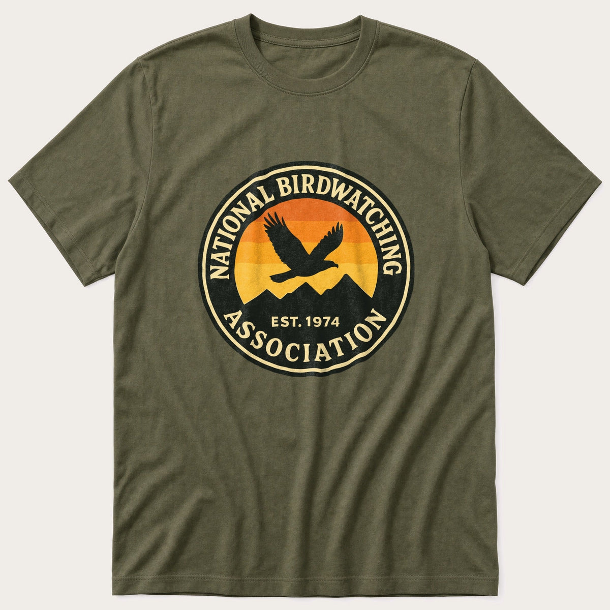National Birdwatching — Olive T-Shirt