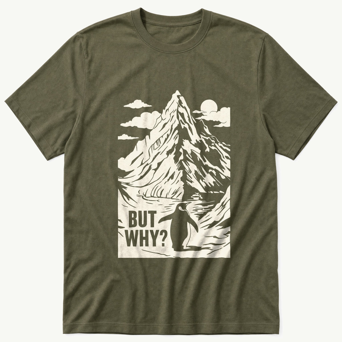 Nihilist Penguin 5 — Olive T-Shirt
