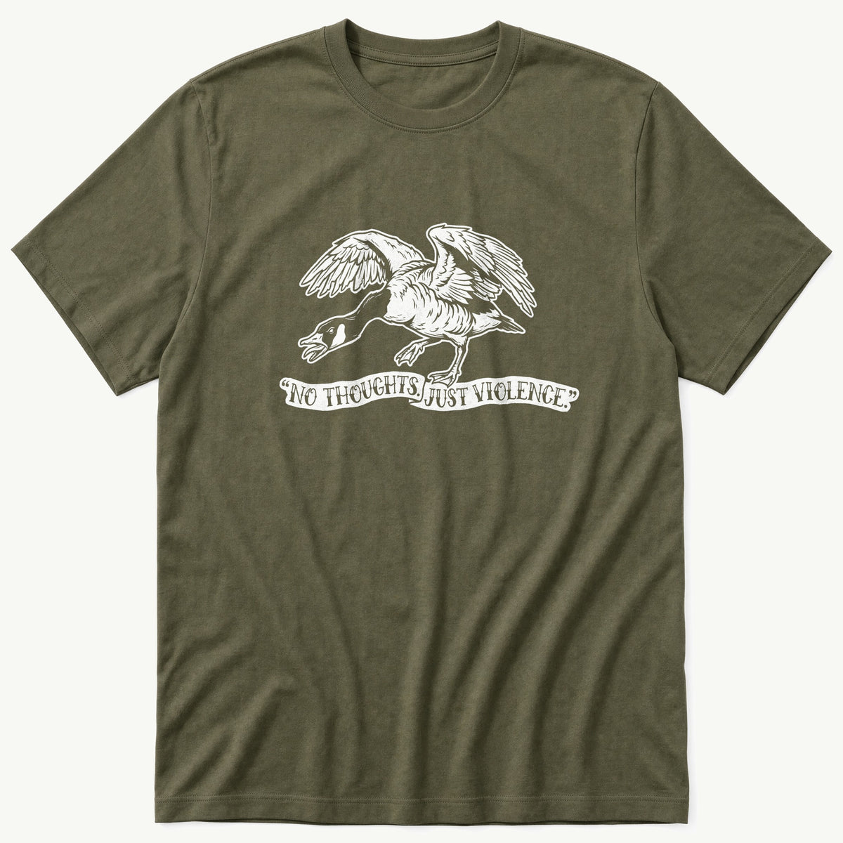 No Thoughts Just Violence — Olive T-Shirt