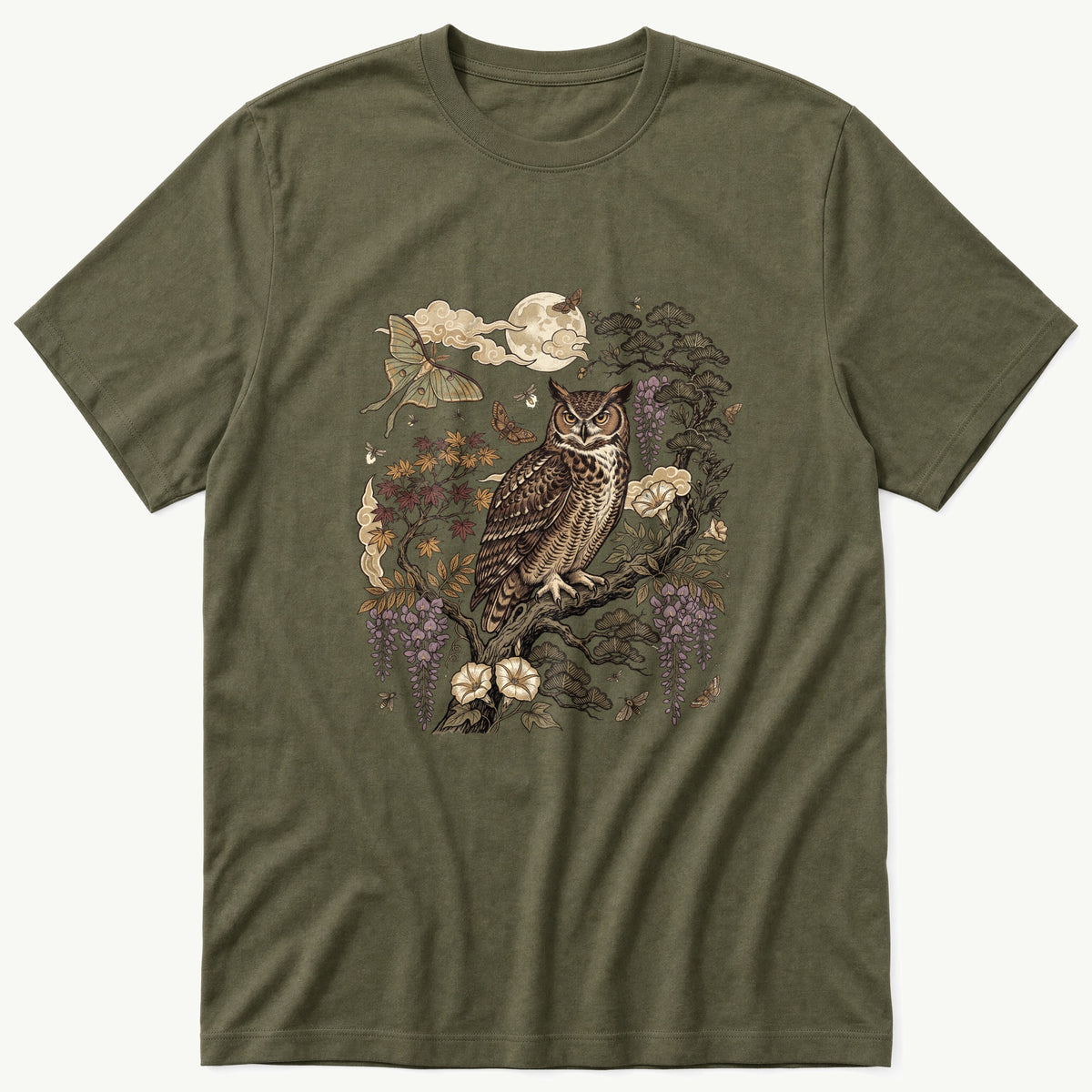 Owl Murul 4 — Olive T-Shirt