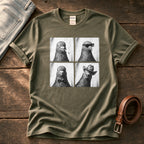 Photo Booth Pigeons — Olive Comfort Colors tee