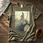 Pigeon Selfie 4 — Olive Comfort Colors tee