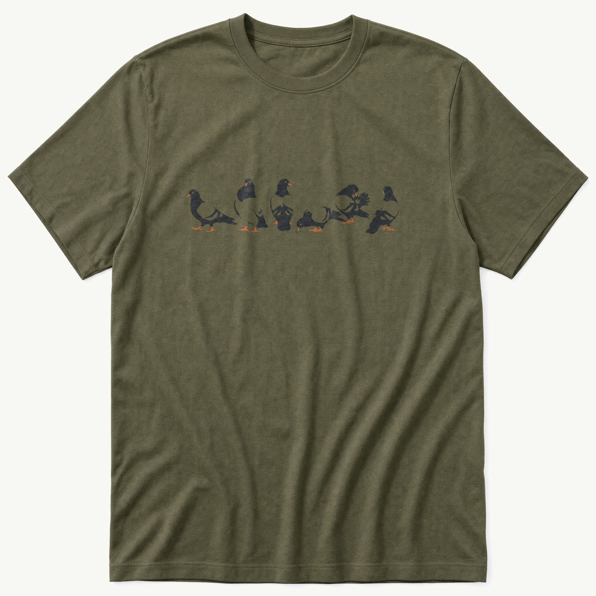 Pigeons 66 — Olive T-Shirt