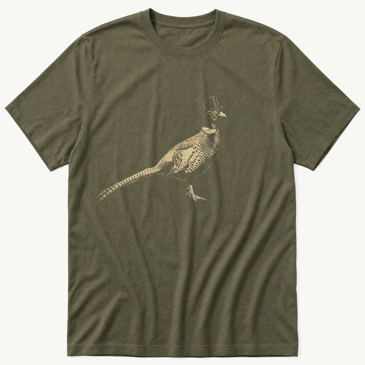 Posh Pheasant 1 — Olive T-Shirt